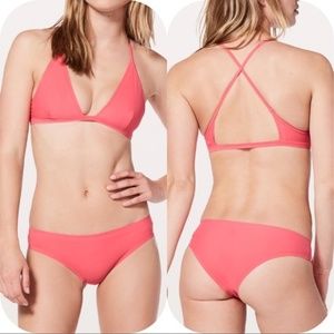 Lululemon Will the Wave Bikini TOP Glossy Sz8